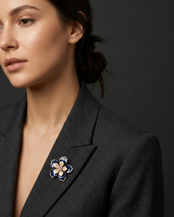 Flower brooches