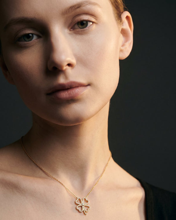 Lucky jewellery: clover and horseshoe