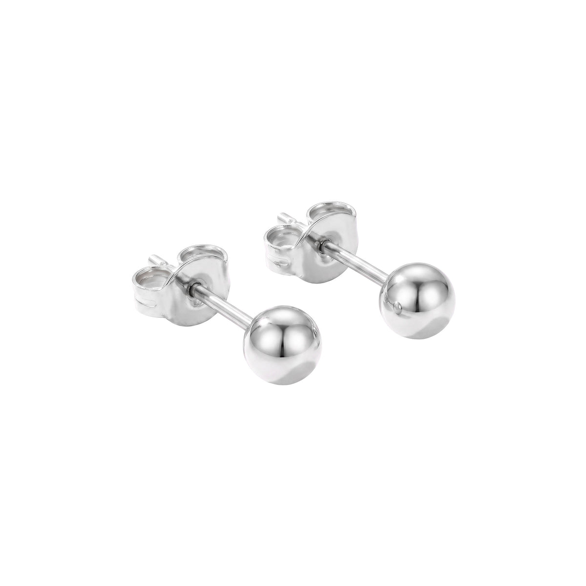 Classic women's ball stud earrings
