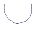 Necklace of tiny violet faceted beads with an adjustable steel clasp
