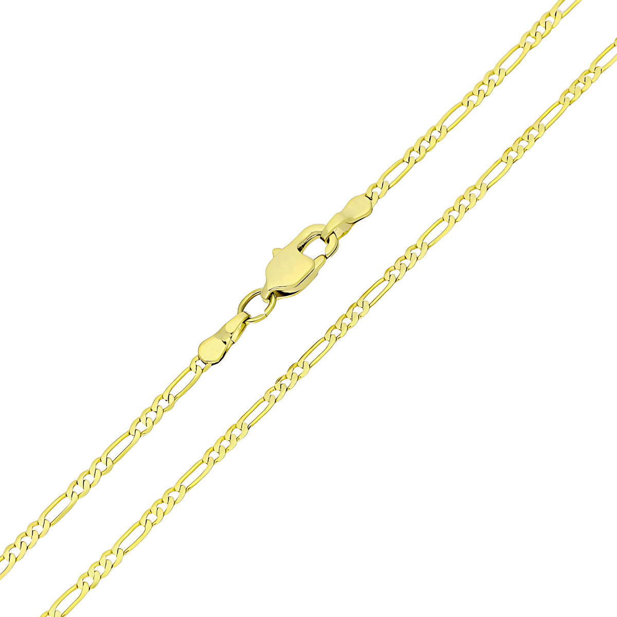 Figaro chain with one long and three short gold-tone links