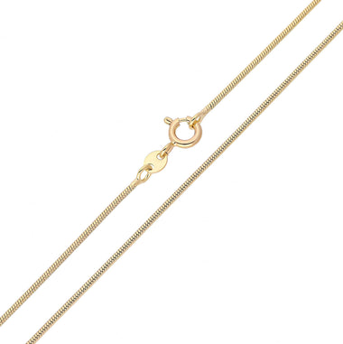 Fine round snake chain, 1.2 mm