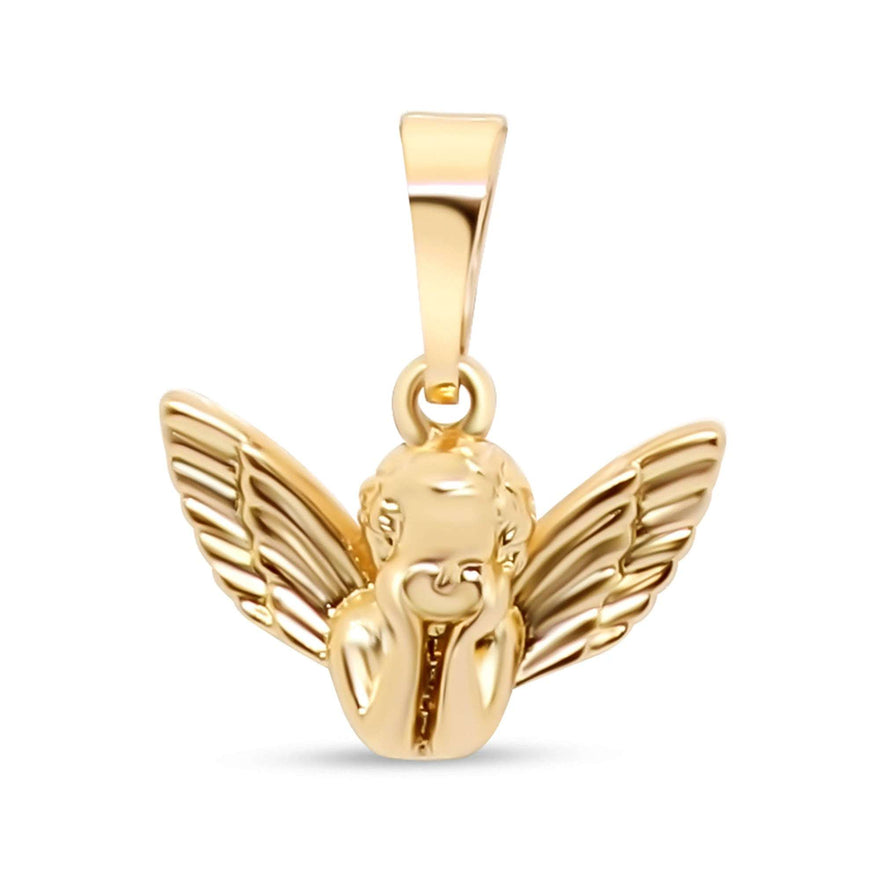 Angel pendant with spread wings, 15 mm
