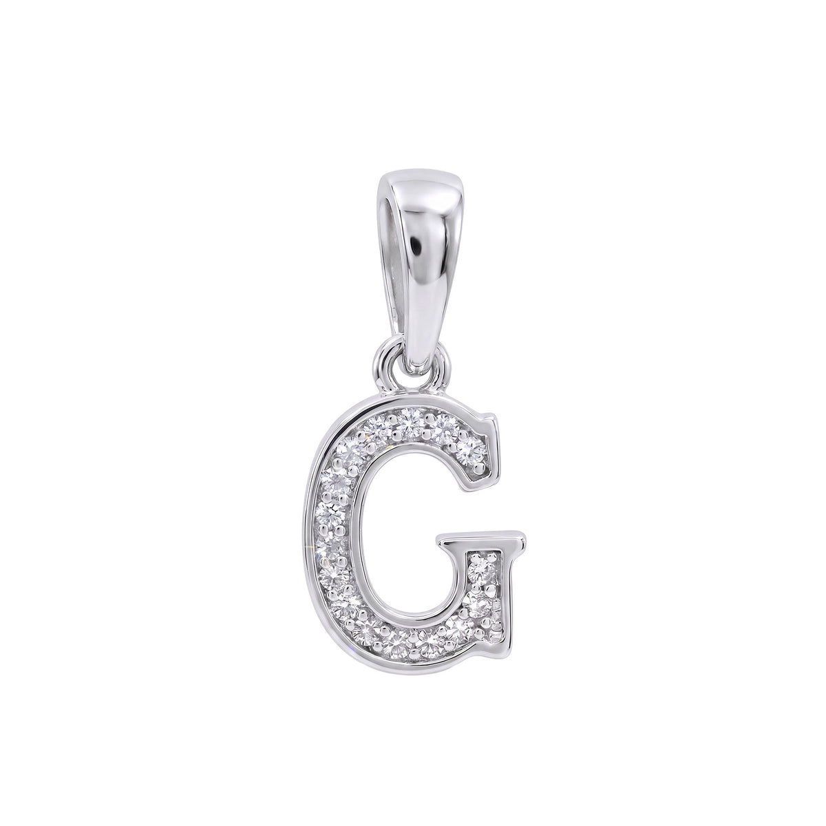 Initial pendant with the letter G