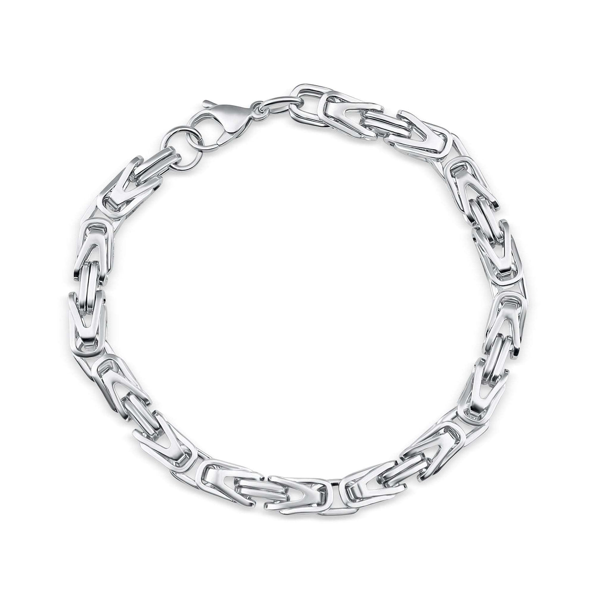 Chunky medical steel king chain bracelet with a lobster clasp