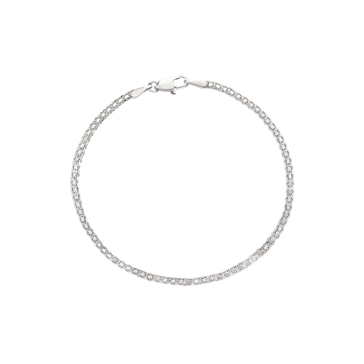 Silver | Classic Bismarck chain bracelet with a smooth finish